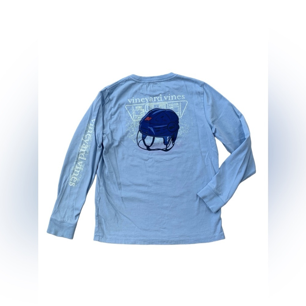 Vineyard Vines Size M, 12-14, Glow in the Dark Hockey Helmet Long Sleeve Shirt